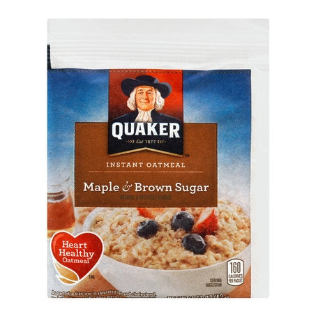 * Individual Maple Brown Sugar Oatmeal Packets