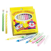 Birthday Candle Assorted Colors Spiraled