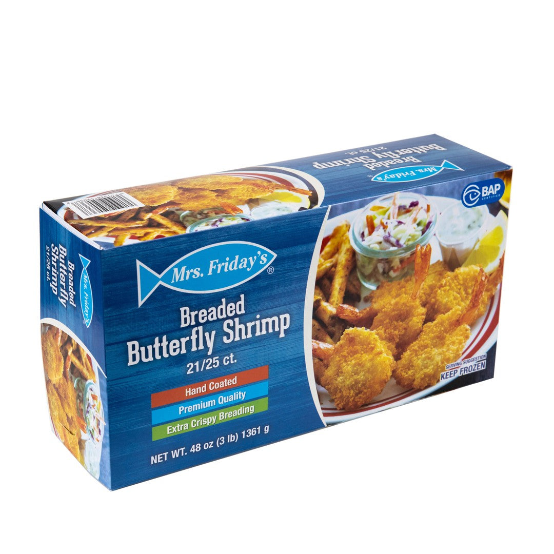 21-25 Breaded Butterfly Shrimp Frozen