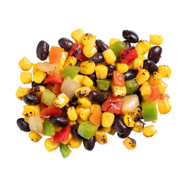 * Flame Roasted Corn and Black Bean Fiesta Blend