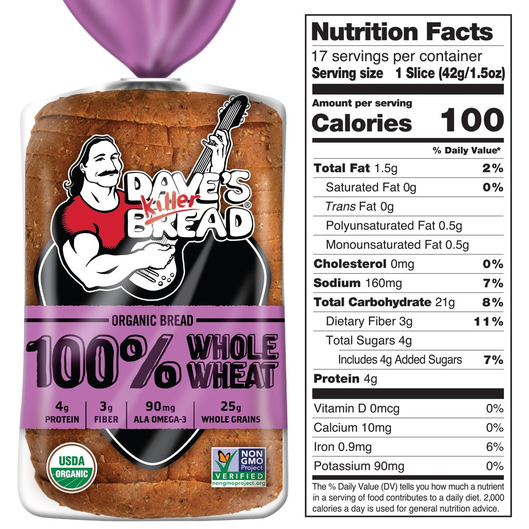 Organic Whole Wheat Bread
