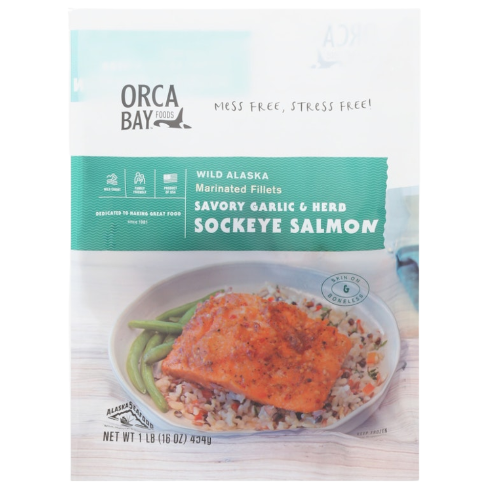 Sockeye Salmon Garlic Herb