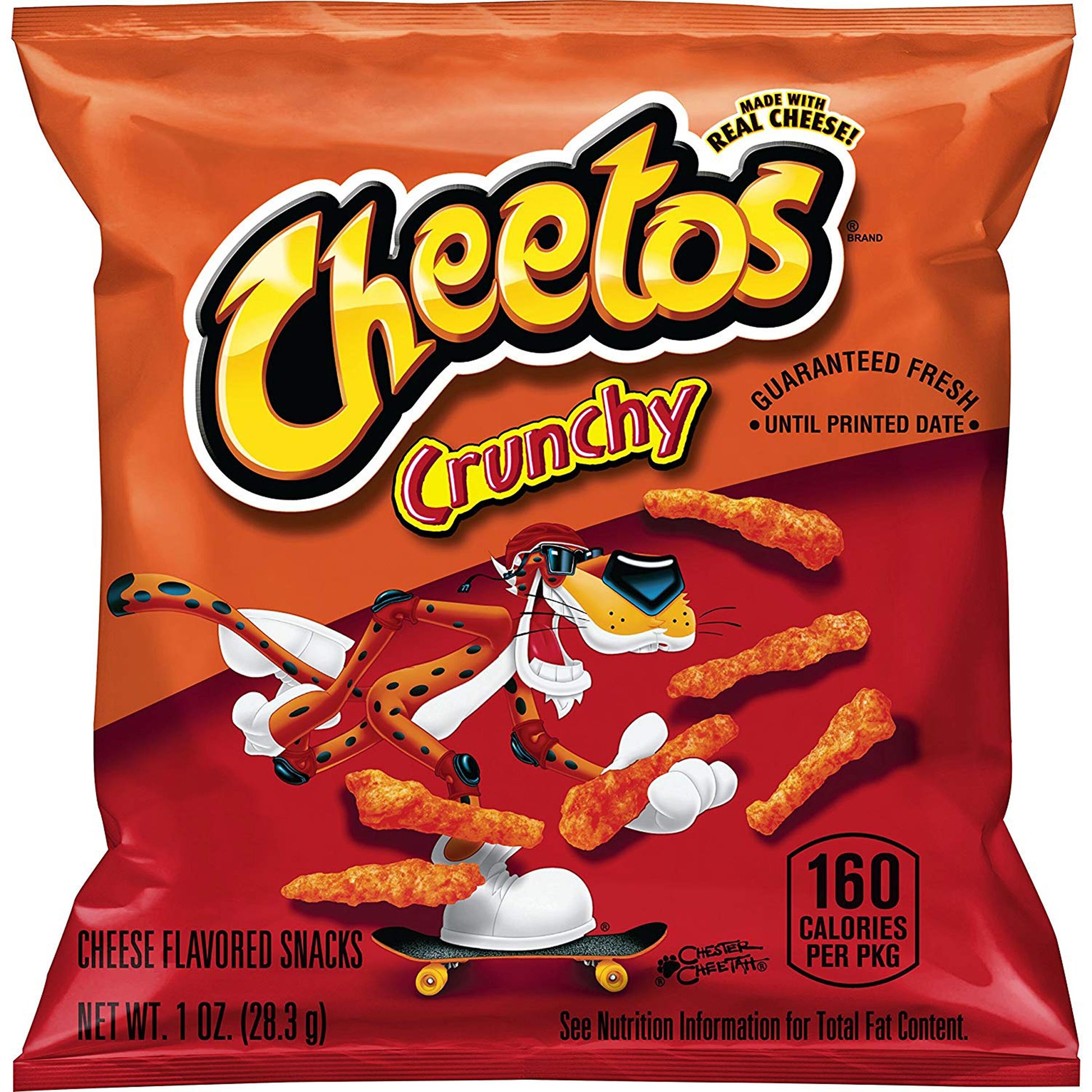 * Crunchy Cheese Flavored Snack