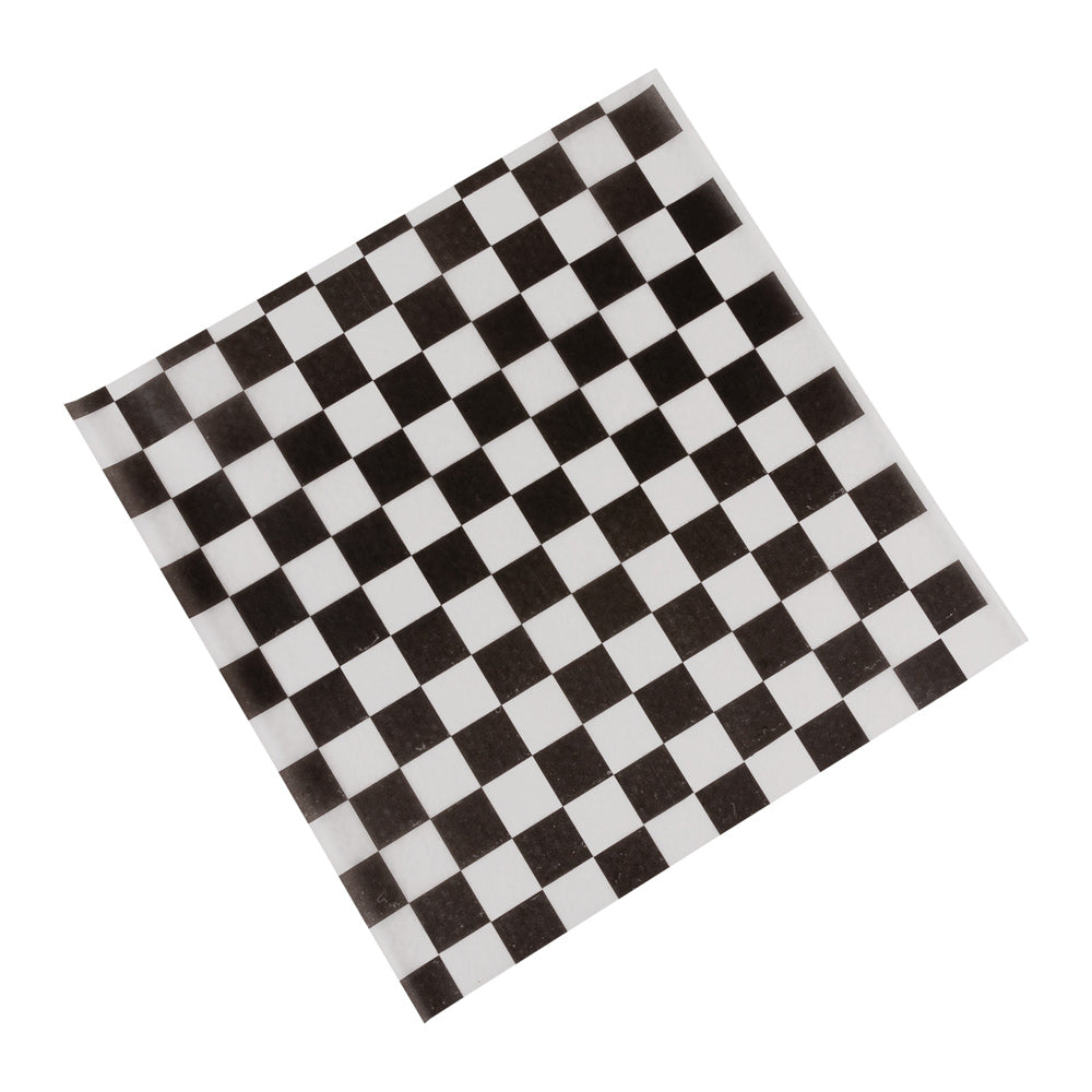 Black Checkerboard Wax Paper