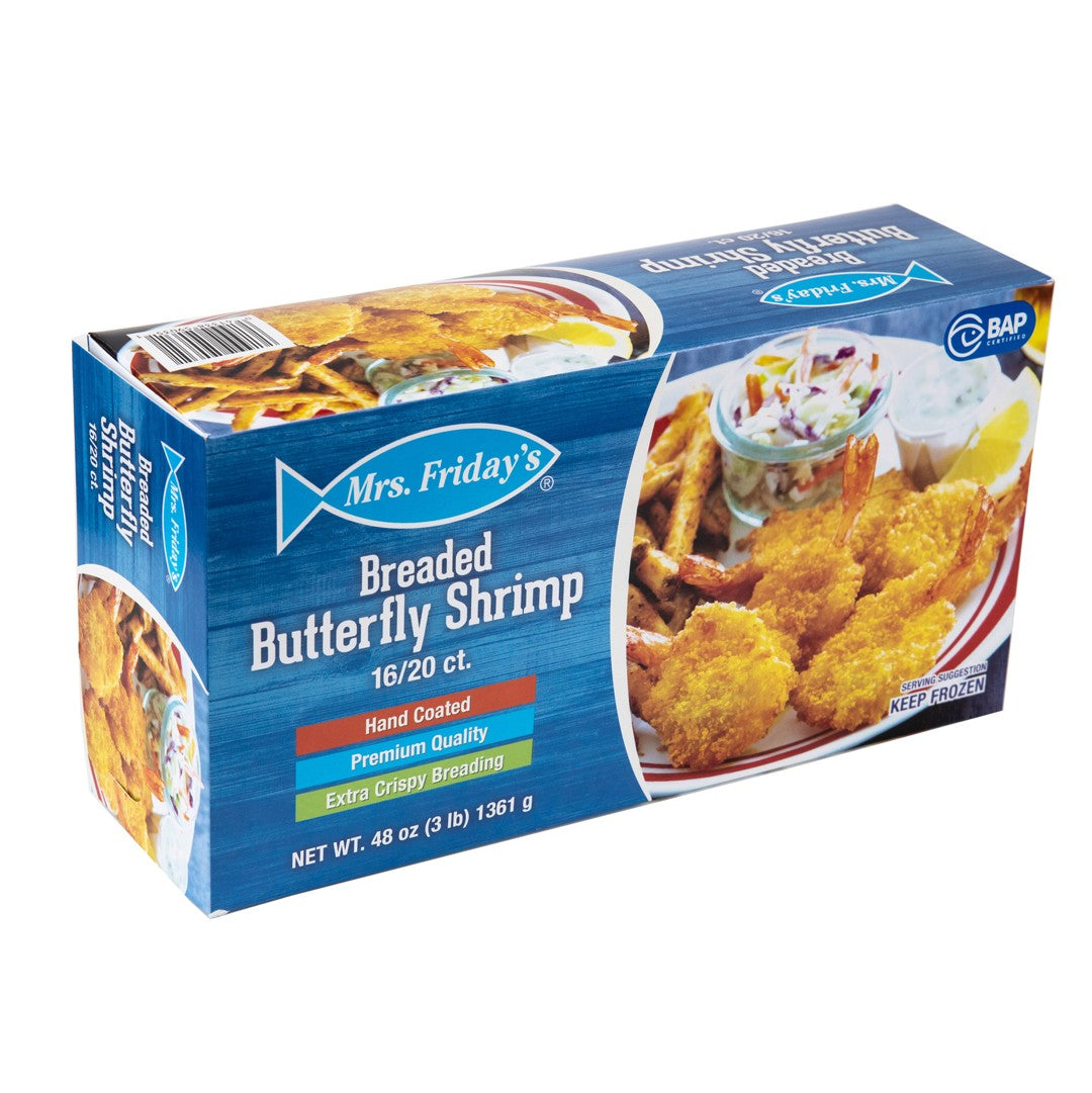 16-20 Breaded Butterfly Shrimp Frozen