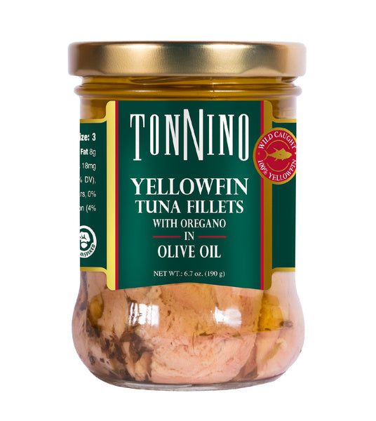 Tuna Fillets with Oregano in Olive Oil