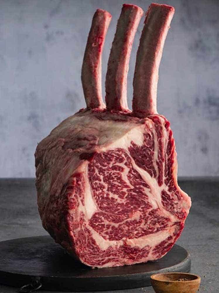 Beef Tomahawk 7 Rib Rack BMS 8-9 Wagyu