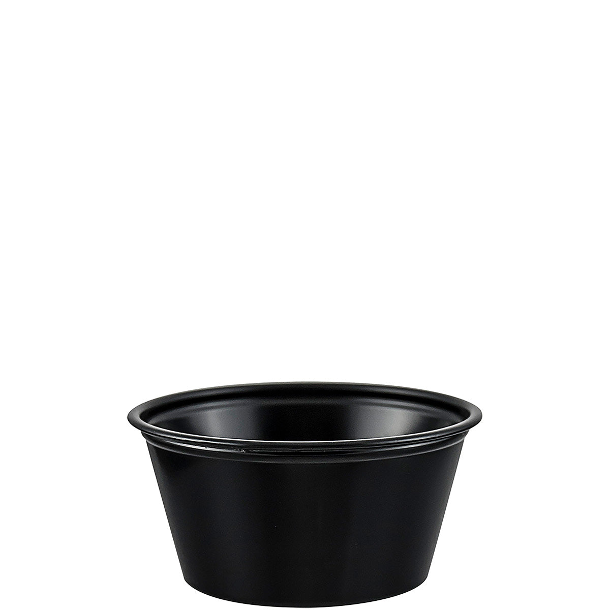 2oz Black Plastic Souffle Cup