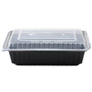 8x6 38oz Black Micro Containers