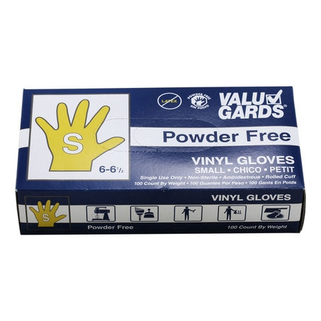 * Gloves Vinyl Powder Free Small