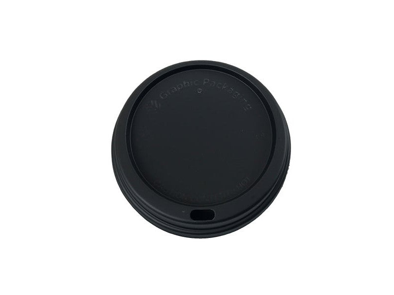 Black Dome Sipper Hot Cup Lid (10-24oz)