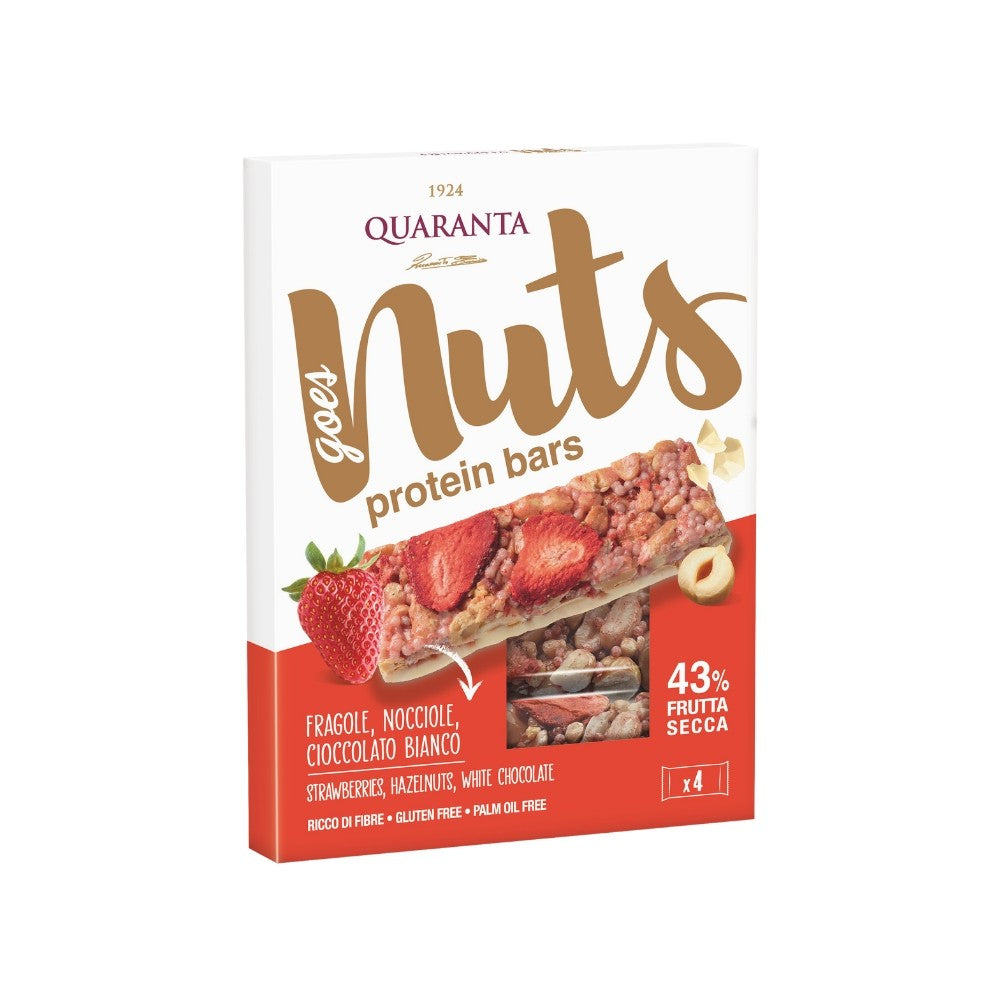 Hazelnut White Chocolate With Strawberries Bar