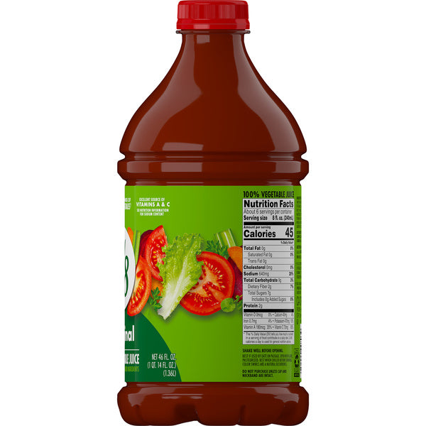 V-8 Vegetable Juice 46oz Plastic