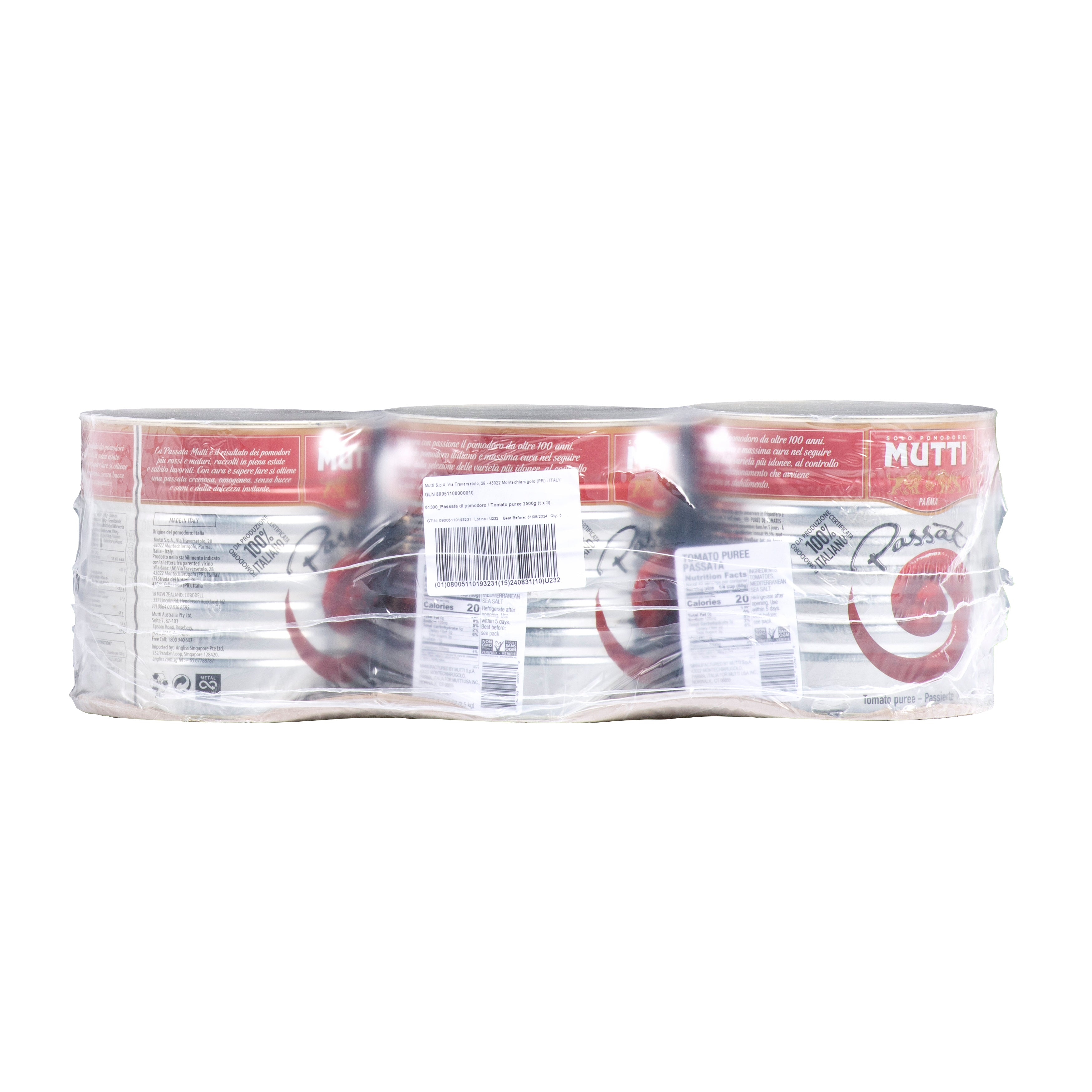 Passata Tomato Puree without Basil