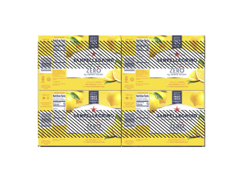 Zero Sugar Sleek Can Lemon Soda