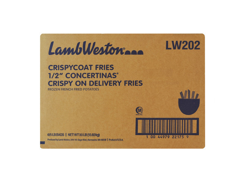 1/2in Crispy Coat Concertina Fries