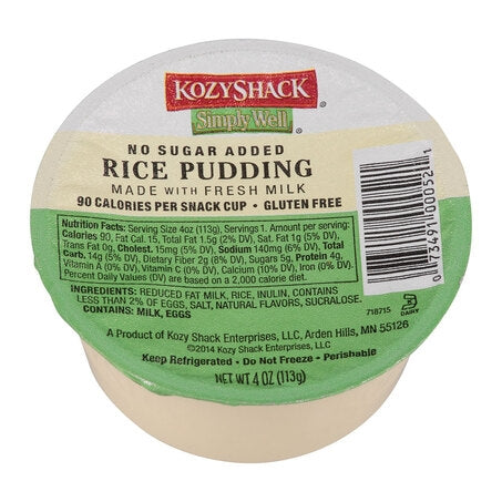 No Sugar Added Rice Pudding