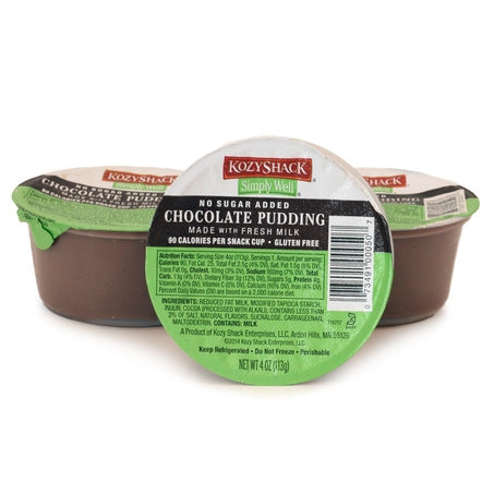Chocolate Pudding No Sugar Added