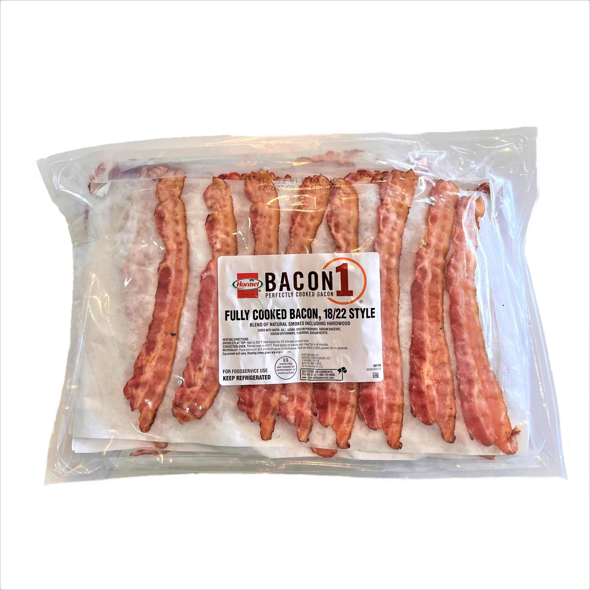 * Precooked Bacon 18-22
