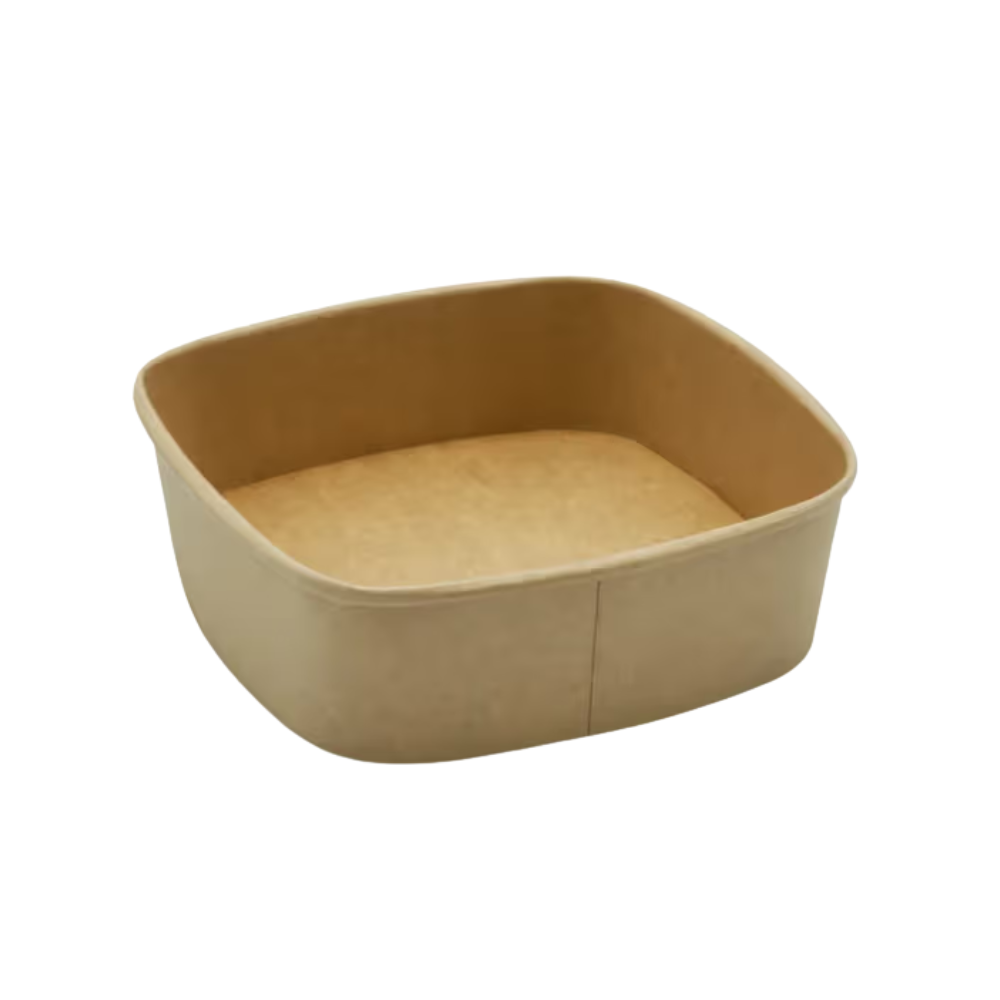 24oz Square Kraft Bowl