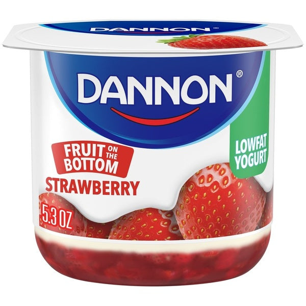 Strawberry Fruit On The Bottom Yogurt