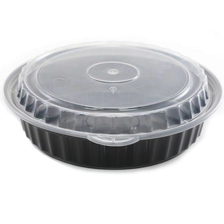8in 35oz Black Micro Containers