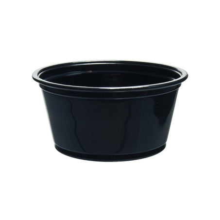 2oz Black Plastic Souffle Cup