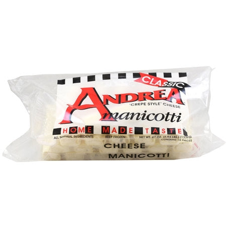 72ct Frozen Manicotti Pasta
