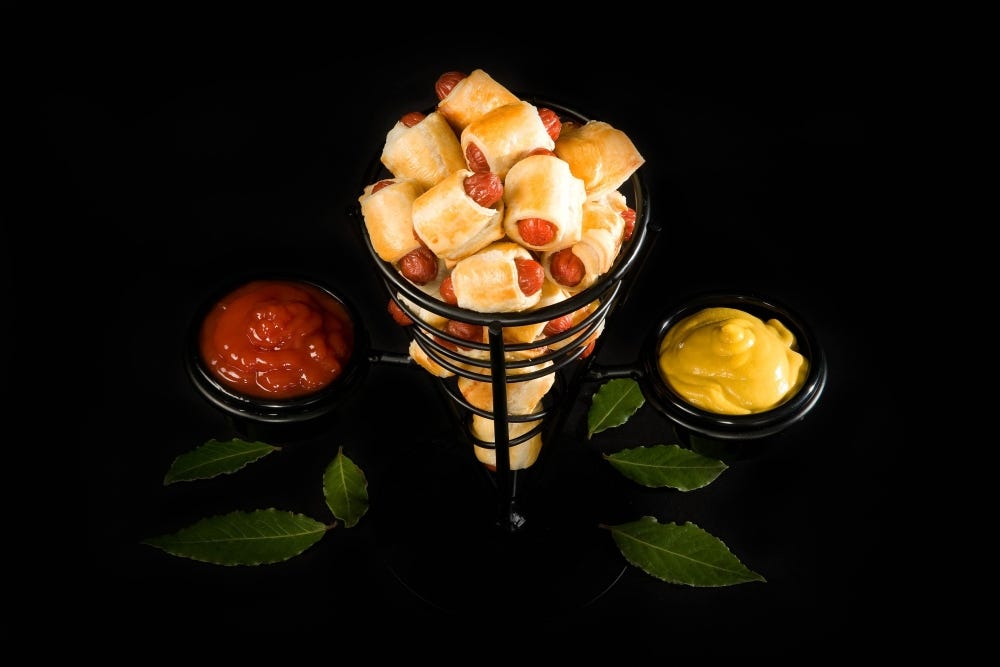 Cocktail Franks in Puffed Pastry