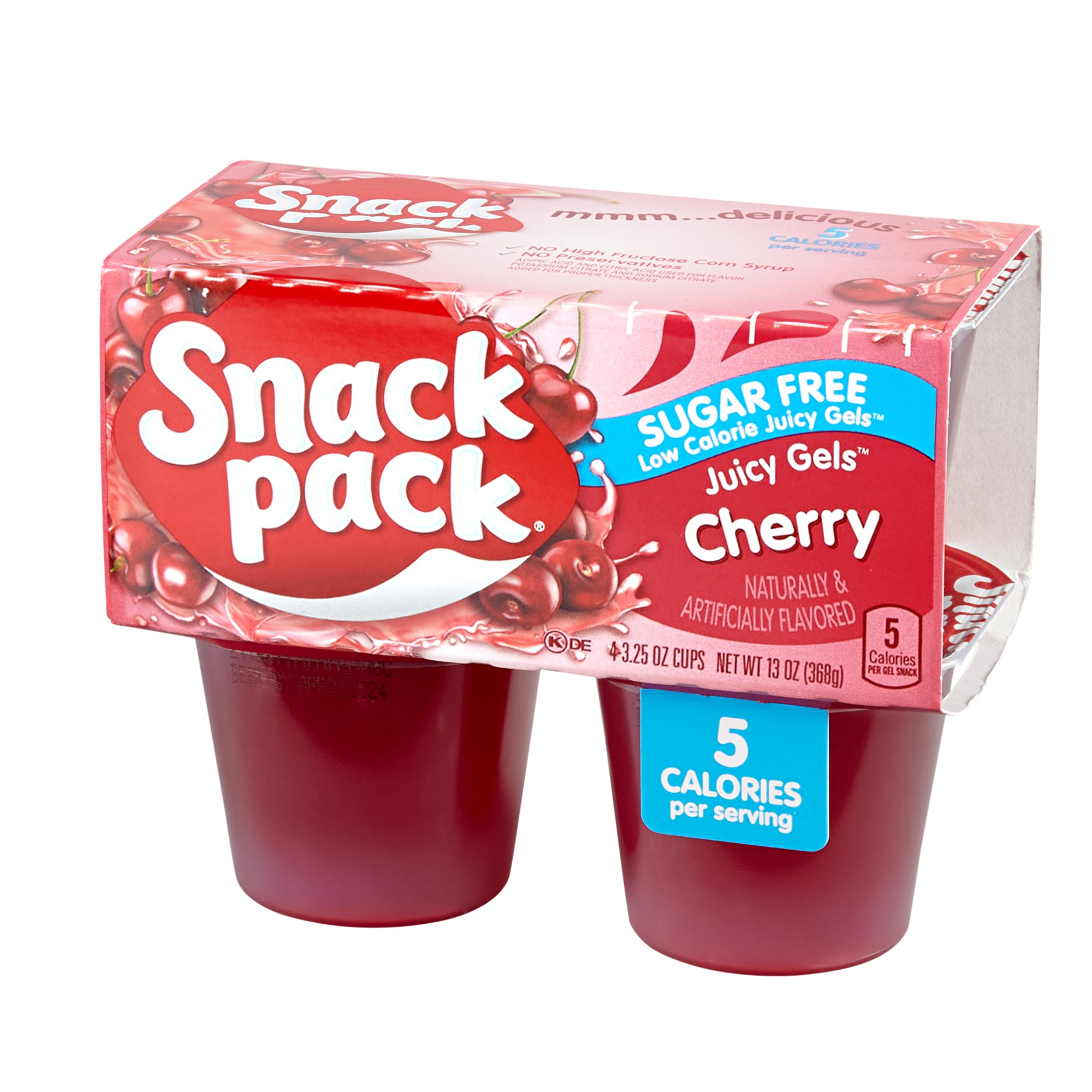 Sugar Free Cherry Gelatin Snack Pack