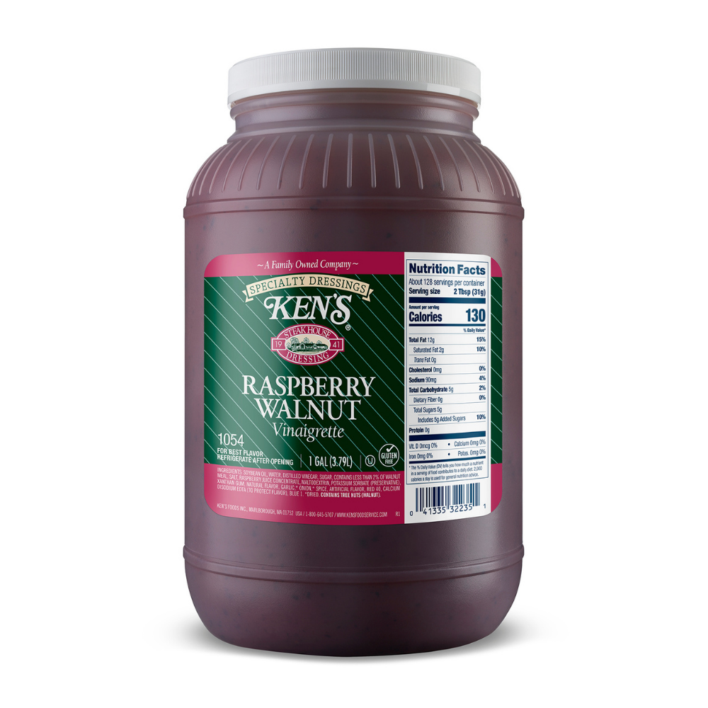 * Raspberry Walnut Vinaigrette Dressing
