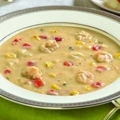 * Shrimp & Roasted Corn Chowder