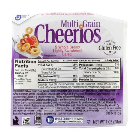 Multigrain Cheerios Single Serve Bowl