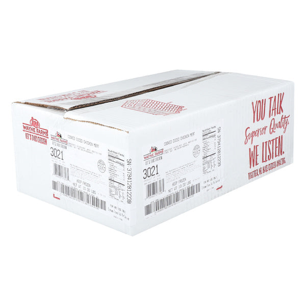 Fully Cooked 1/2 Inch Diced Marinated Chicken 80/2