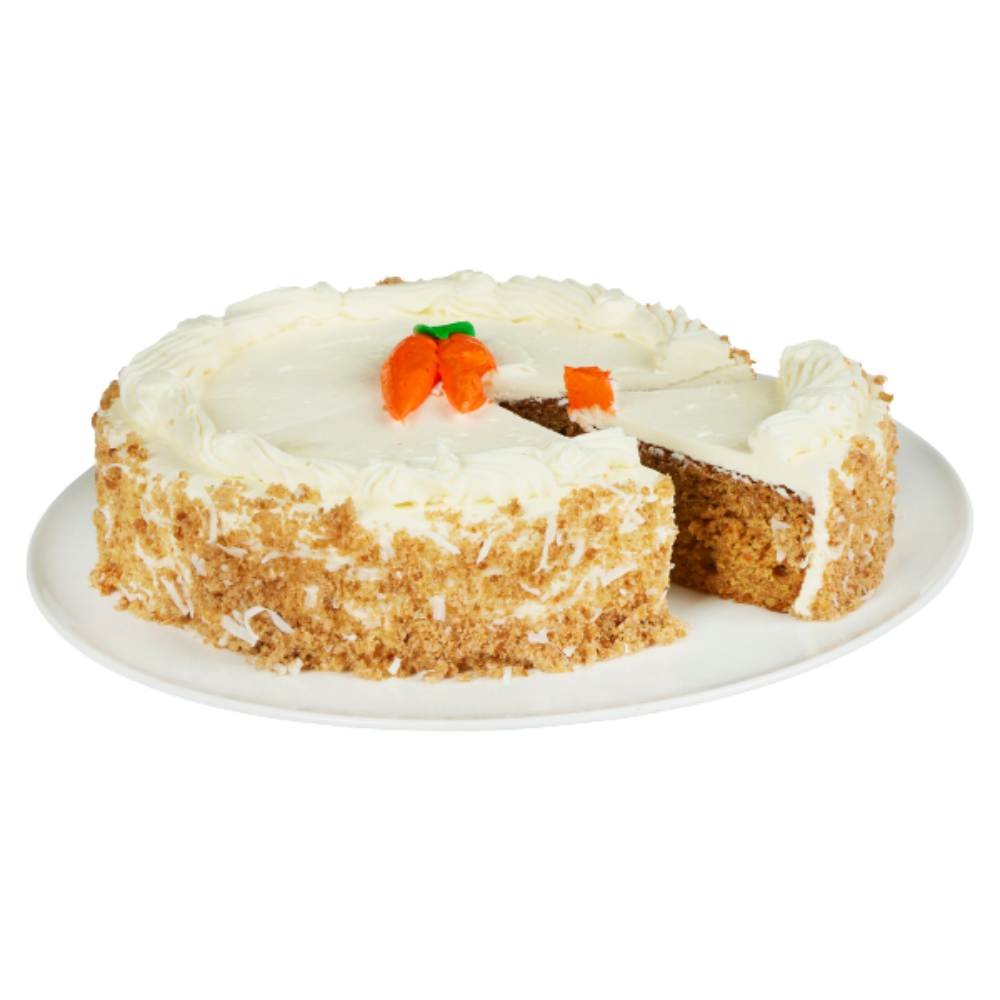 8 Inch Single Layer Sliced Carrot Cake