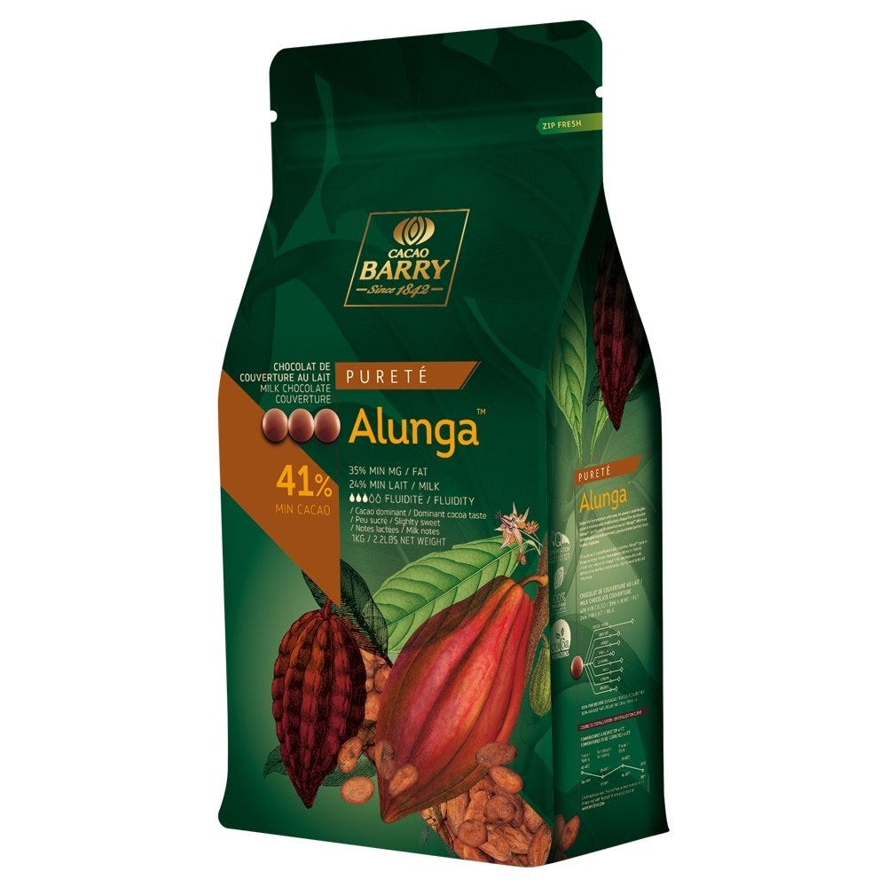 41% Milk Chocolate Pistoles Alunga
