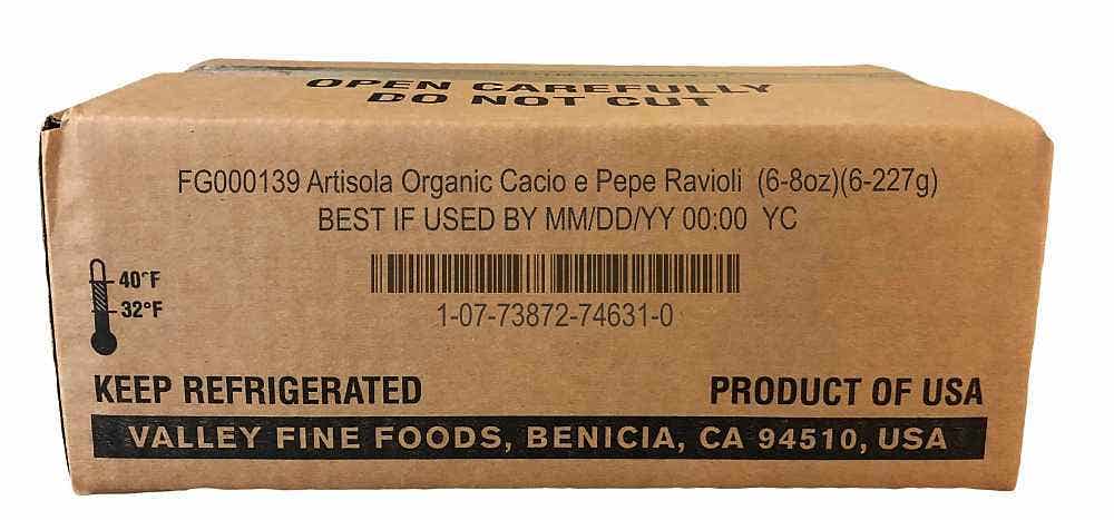 Cacio e Pepe Ravioli Organic
