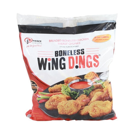 * Breaded Boneless Chicken Wing Ding Cooked