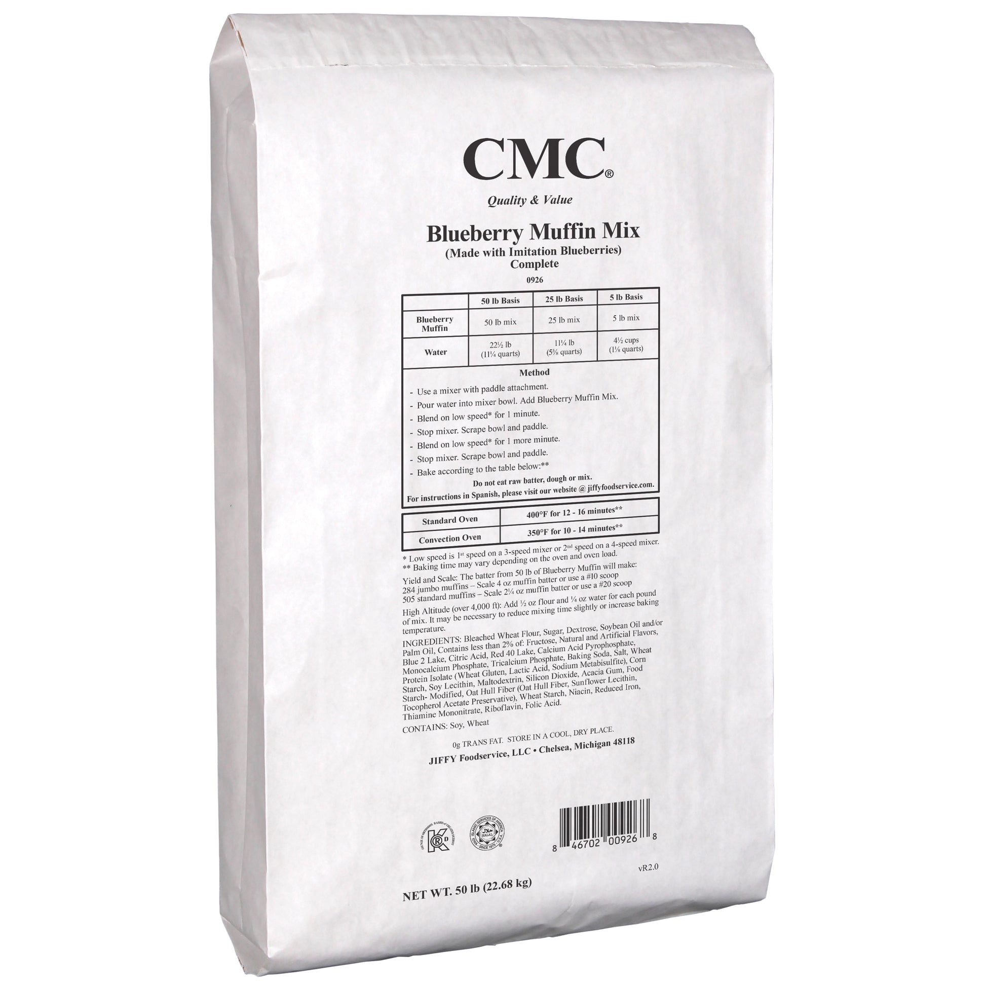 50lb Blueberry Muffin Mix