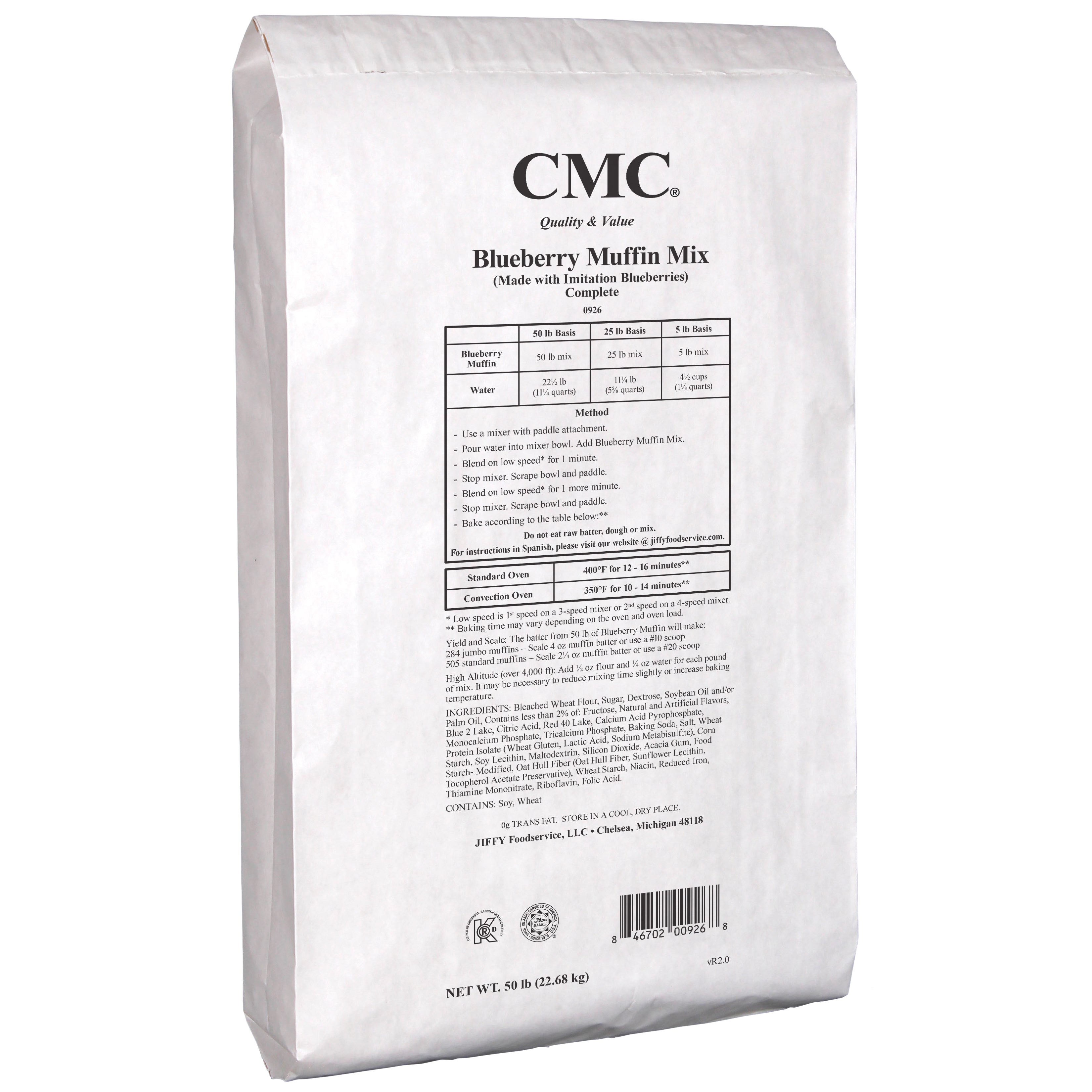 50lb Blueberry Muffin Mix