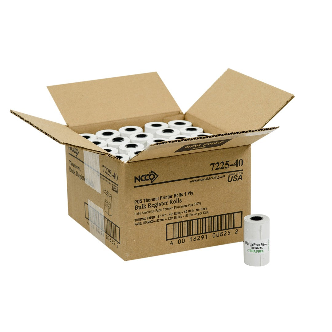 White Thermal Register Roll
