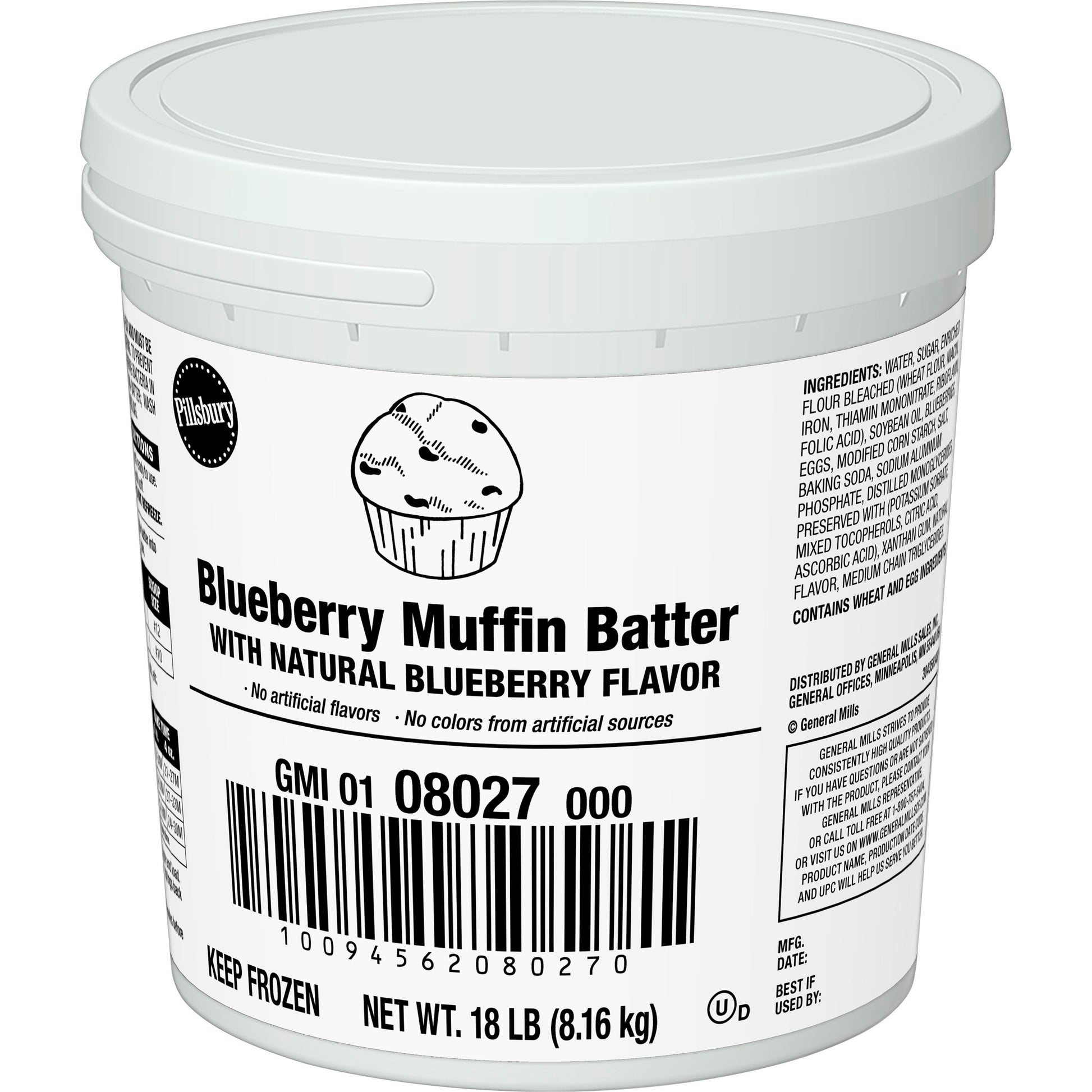 Muffin Batter Pail Frozen Blueberry