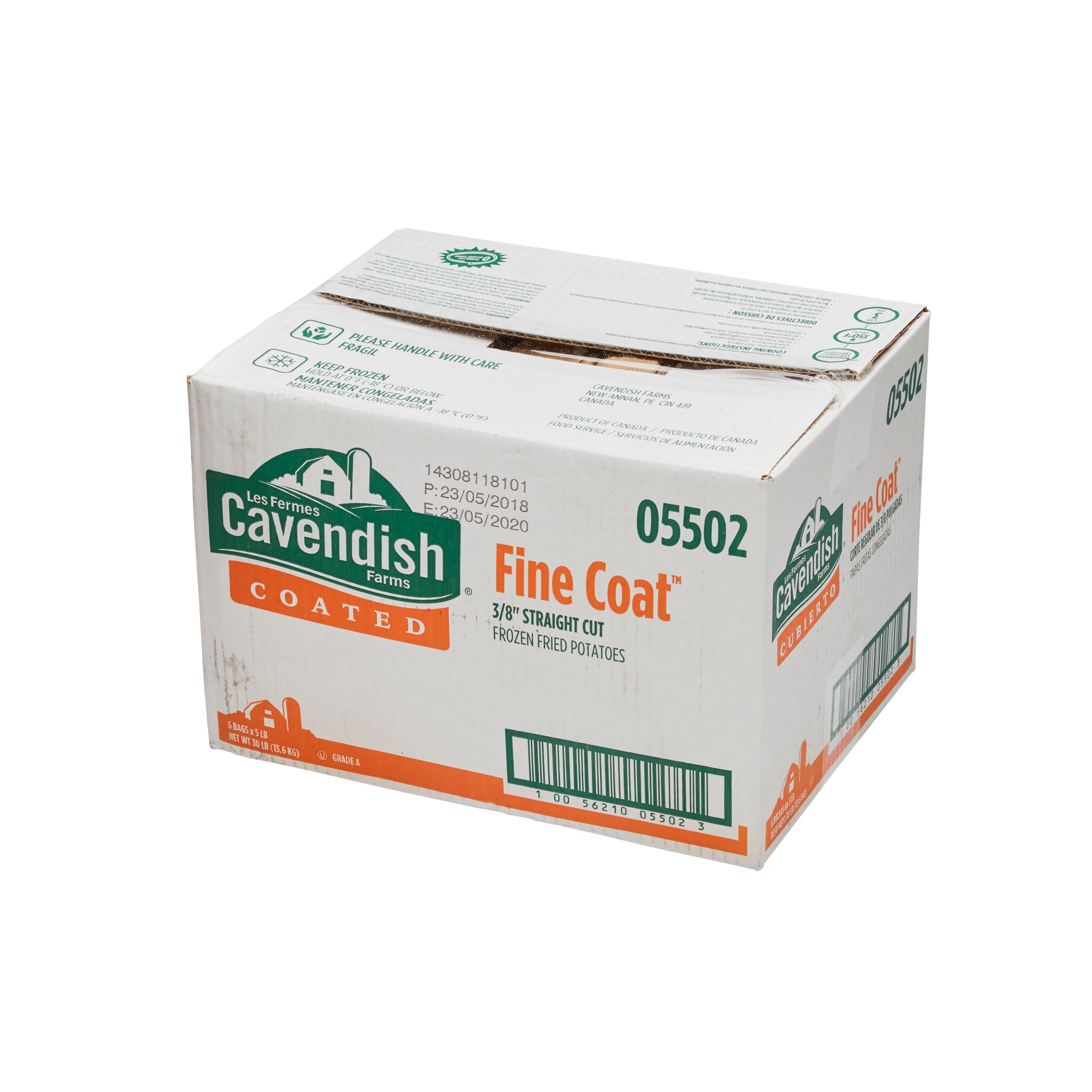3/8 Inch Fine Coat Straight Cut Fries