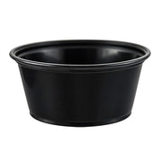 * 3.25oz Black Plastic Souffle Cup