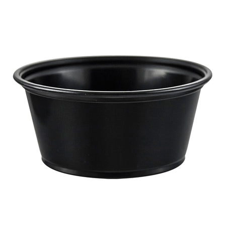 * 3.25oz Black Plastic Souffle Cup