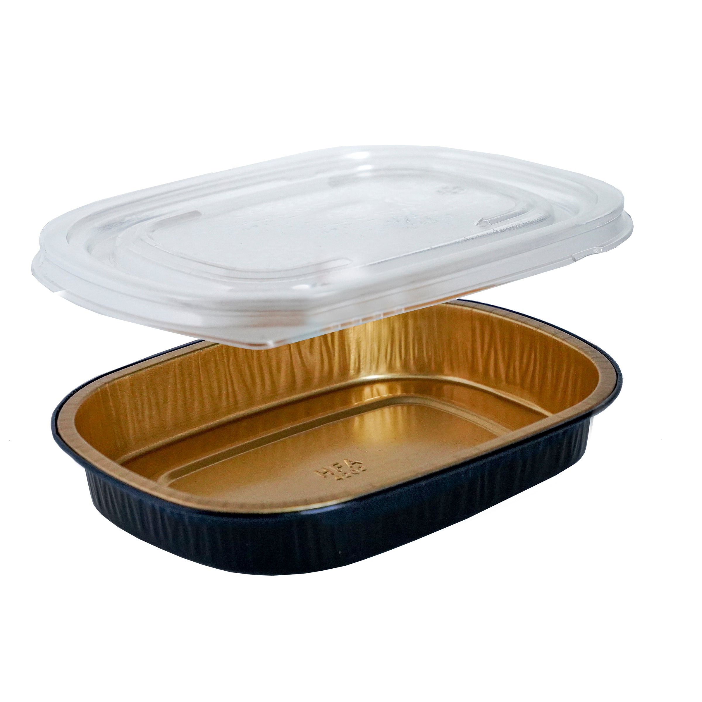 Black & Gold Medium Container with Lid