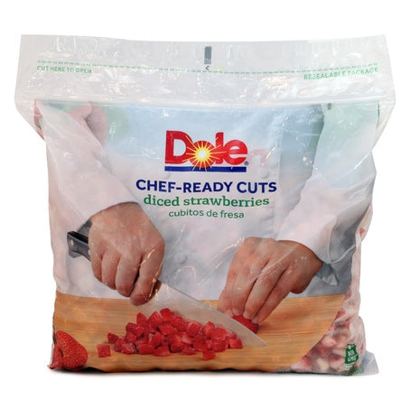 * 1/2 Inch IQF Diced Strawberries