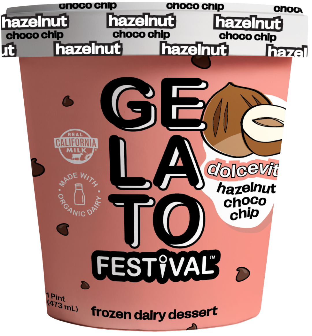 Dolcevita Hazelnut Chocolate Chip Gelato