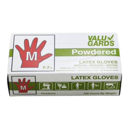 Gloves Latex Powdered Medium