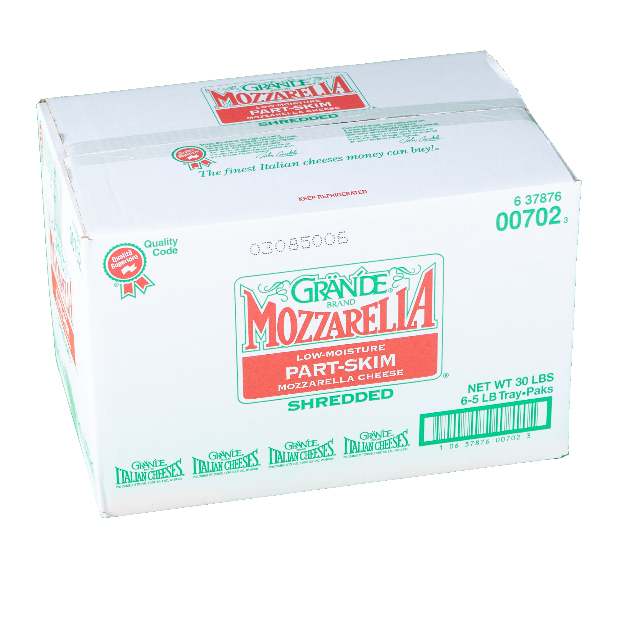 Part Skim Shredded Mozzarella Cheese
